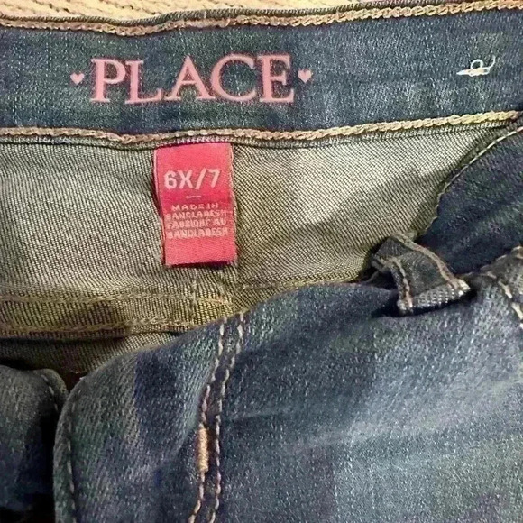 Children’s Place Girls Distressed Skimmer Shorts. Size 6X - Picture 3 of 3